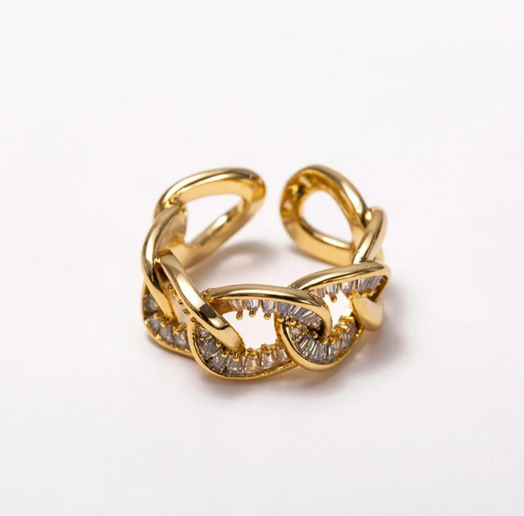Klassiek verstelbare ring