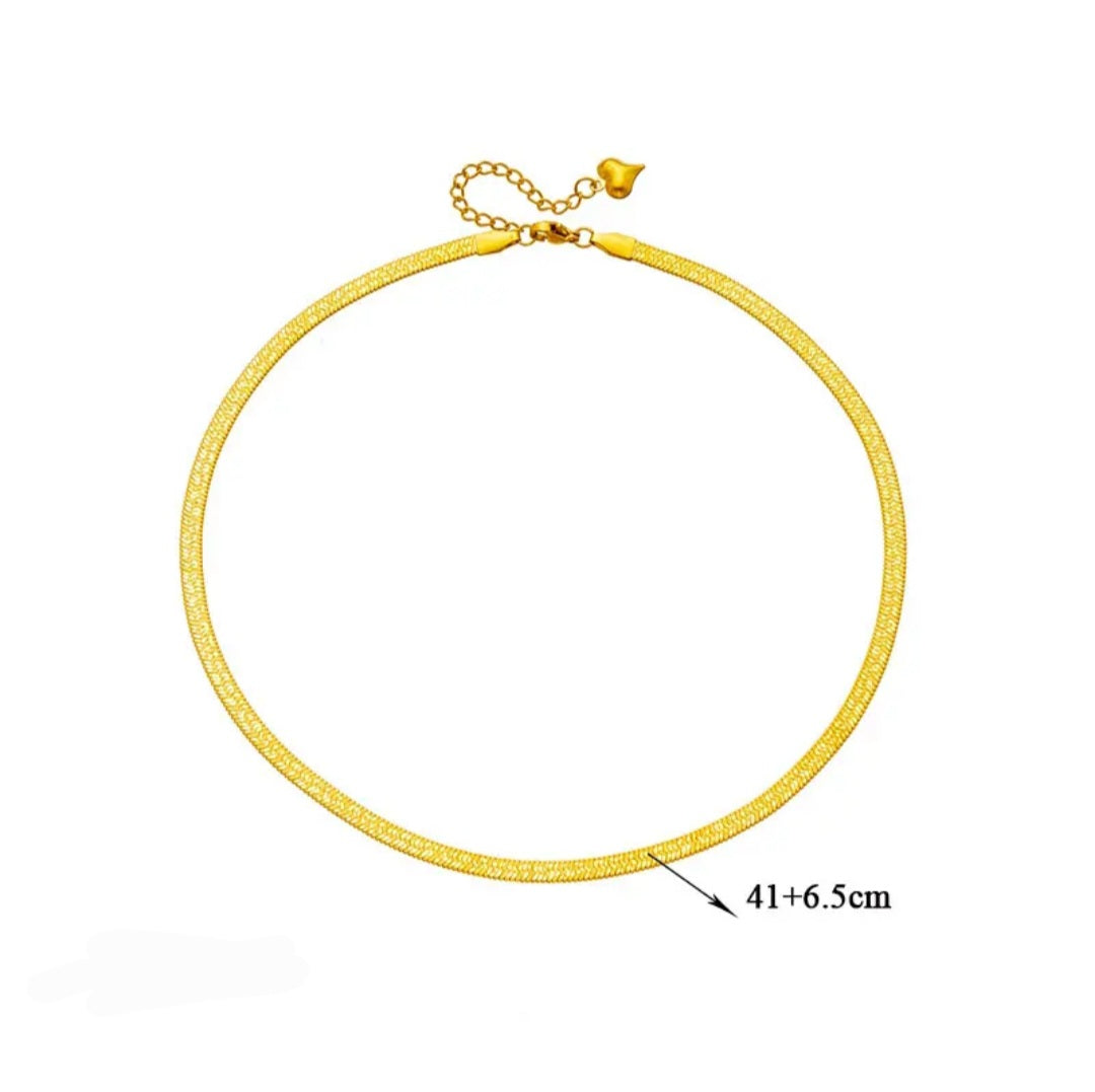 minimalistisch slang sieraden set met print