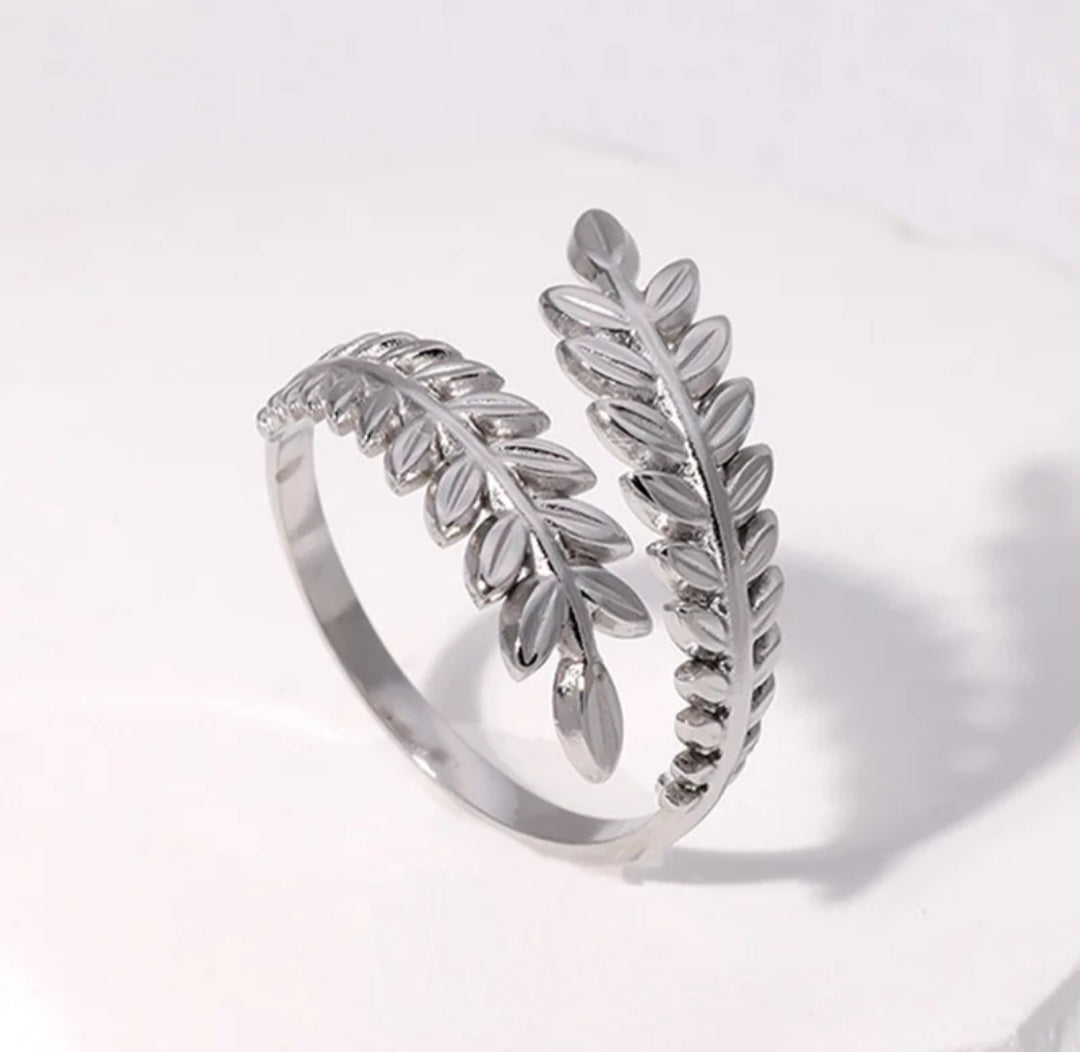 Vintage verstelbare ring bladvorm