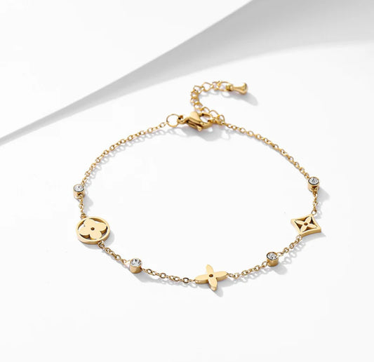 Stijlvol Louisa armband met steentjes
