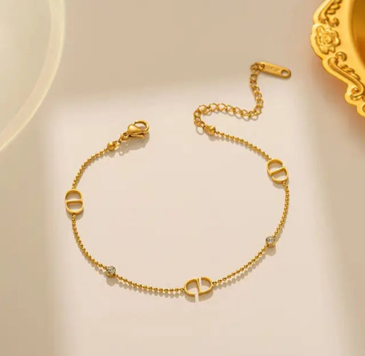Verfijnd daria armband met zircon